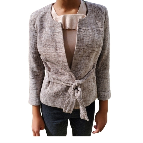 New York & Company Tie front blazer - Picture 3 of 8